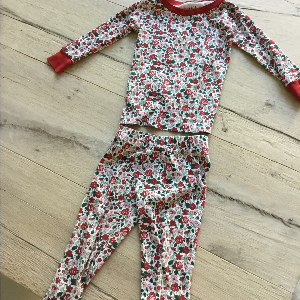 LAKE Christmas Kids Pajama Set 2T